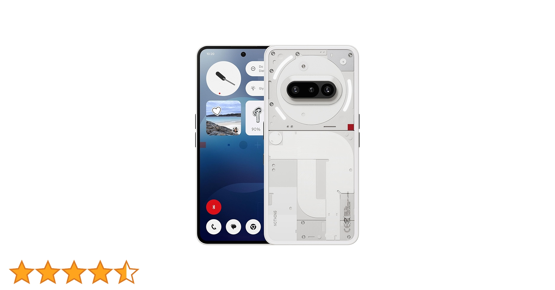 Nothing Phone (3a) 5G Dual Sim 256GB White (12GB RAM) : Amazon.sg